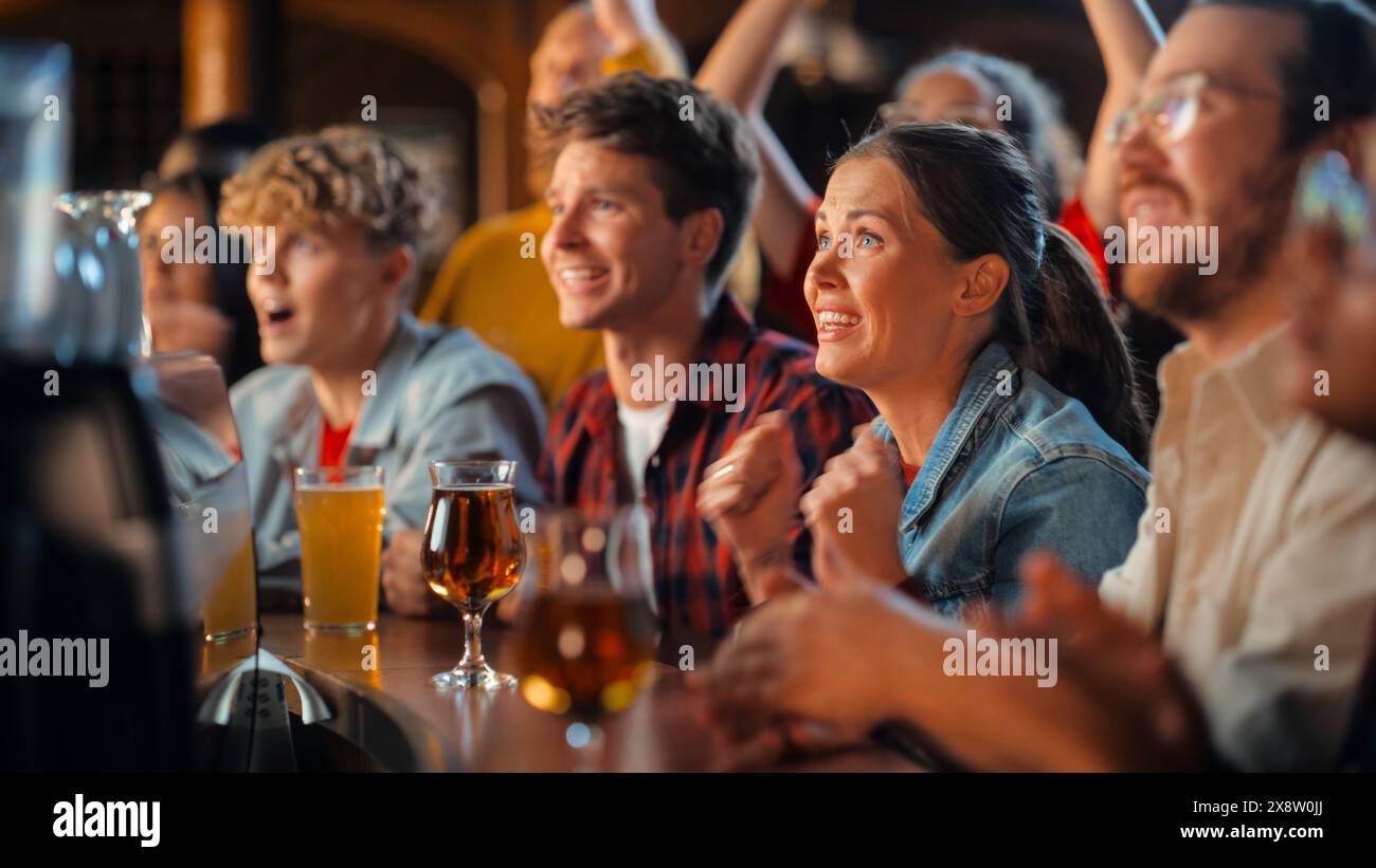 Excited man celebrate scoring goal hi-res stock photography and images ...