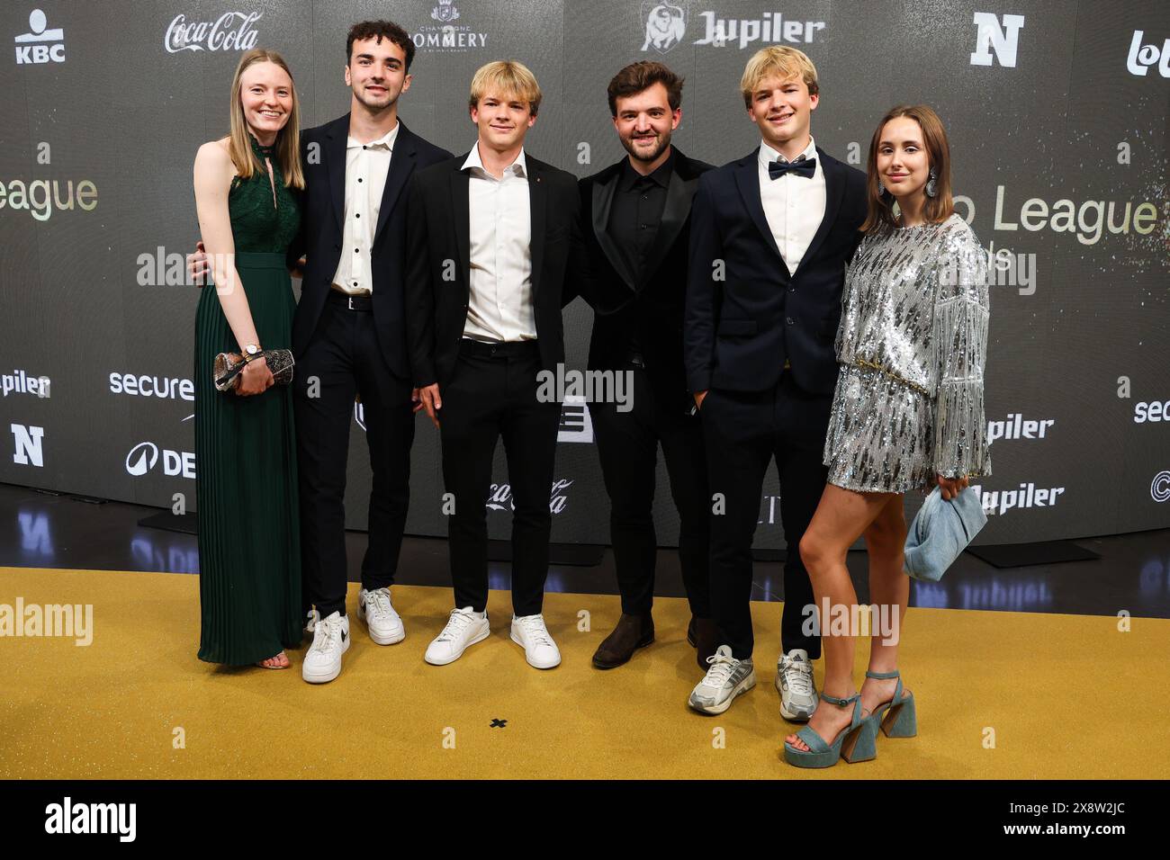 Club's Lenn De Smet and Club's Liam De Smet pictured on the red carpet