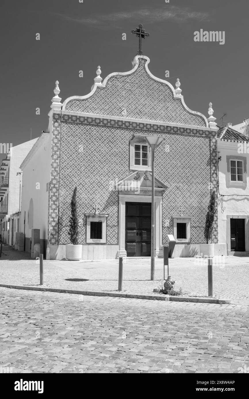 Black And White Image Of The Chapel Of Nossa Senhora Do Livramento