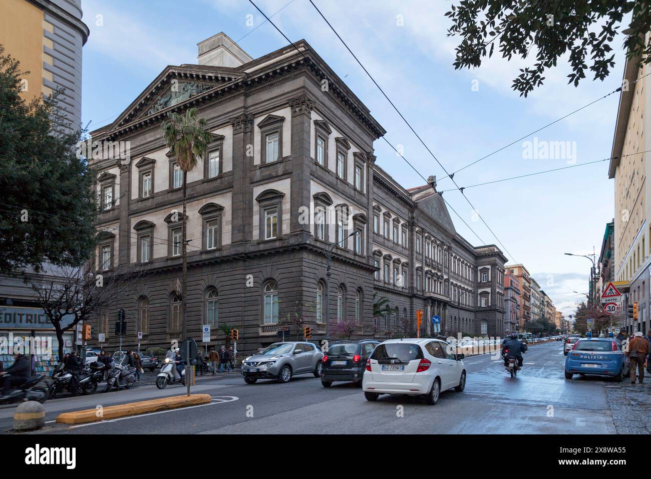 Naples, Italy - March 19 2018: The University of Naples Federico II (Italian: Università degli Studi di Napoli Federico II) is a university founded in Stock Photo