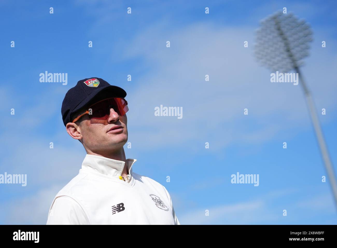 Bristol, UK, 27 May 2024. Gloucestershire's Cameron Bancroft during the Vitality County Championship match between Gloucestershire and Derbyshire. Credit: Robbie Stephenson/Gloucestershire Cricket/Alamy Live News Stock Photo