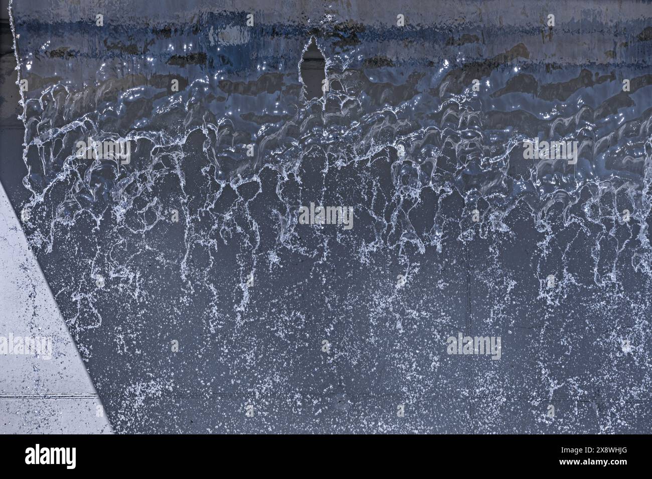 The presence in water of certain surfactant substances, such as soaps
