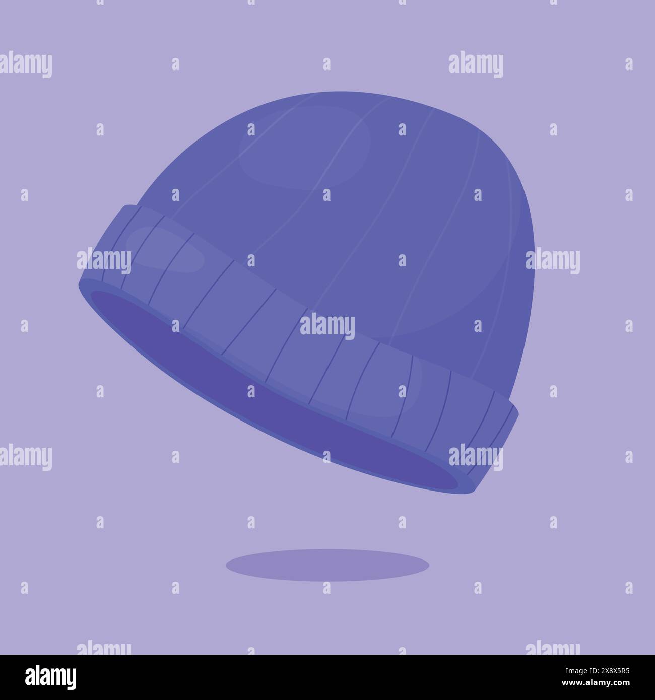 Winter hat vector Icon. Winter cold cap illustration icon. warm cap Stock Vector