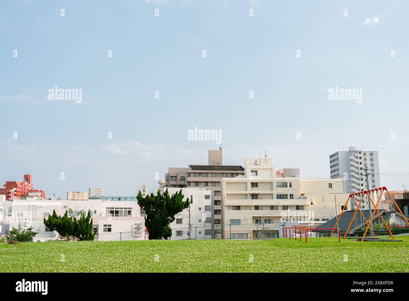 Naha city park playground in Okinawa, Japan Stock Photo