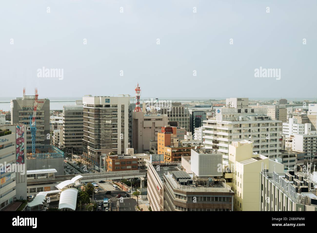 Okinawa, Japan - April 15 2024 : Naha city view Stock Photo