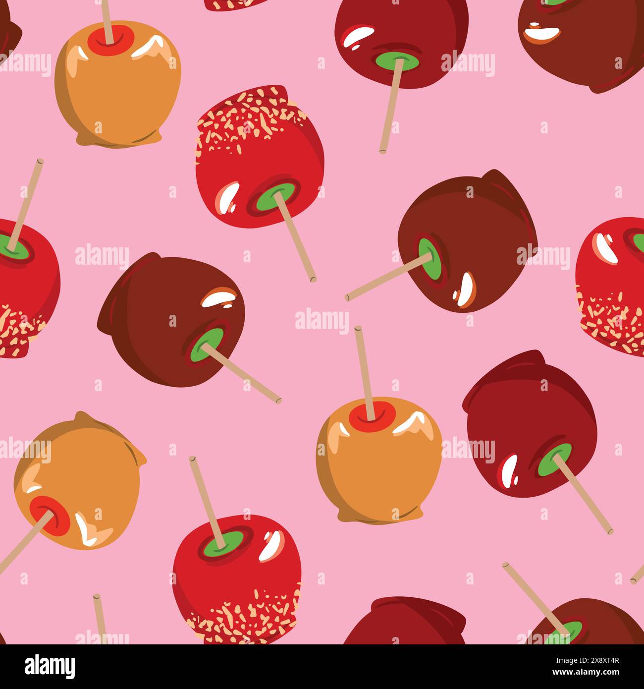 Toffee Pattern Healthy candy toffee apple hi-res stock photography and images - Alamy
