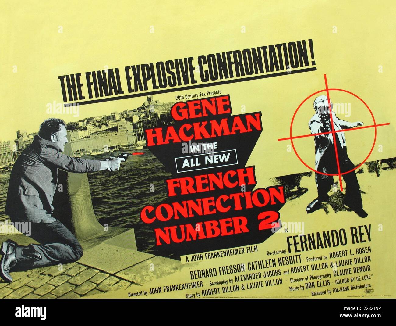 French Connection II (20th Century Fox, 1975).Gene Hackman. Directed by John Frankenheimer Stock