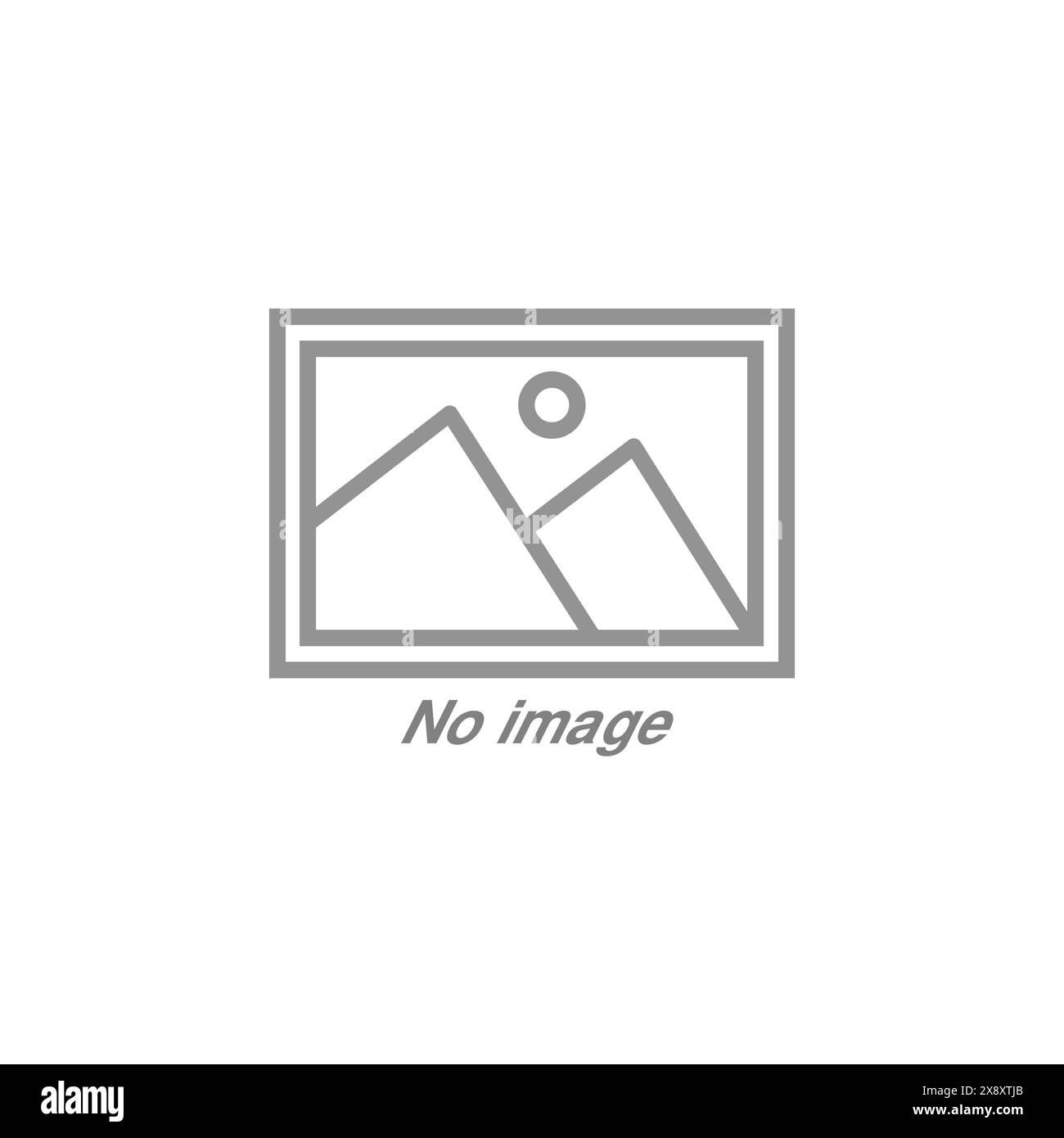 No image symbol, No Picture, no album photo icon, gallery missing in filled, thin line, outline and stroke style for apps and website Stock Vector