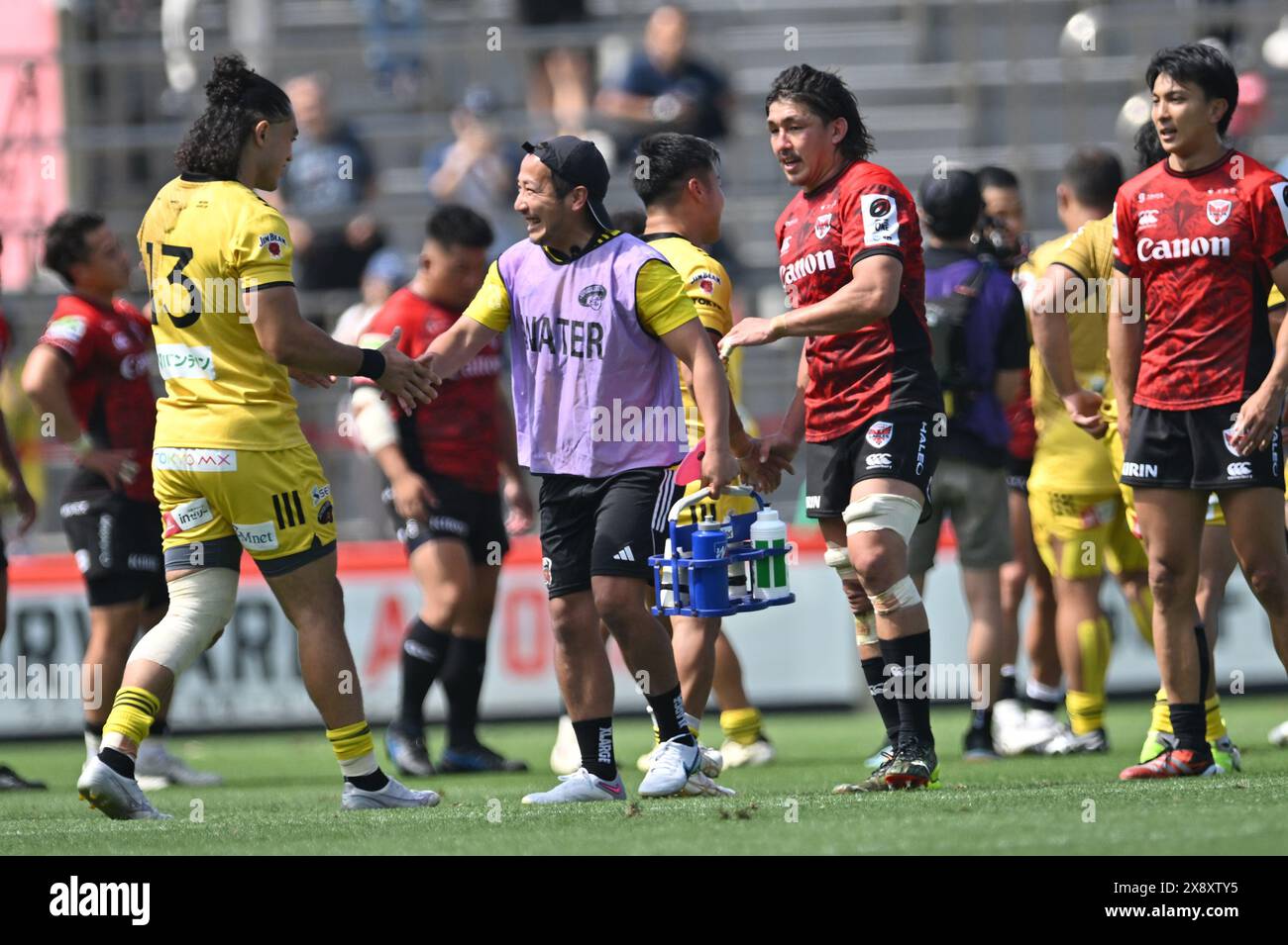 Sungoliath's Yutaka Nagare during the Japan Rugby League One 2023-24 ...