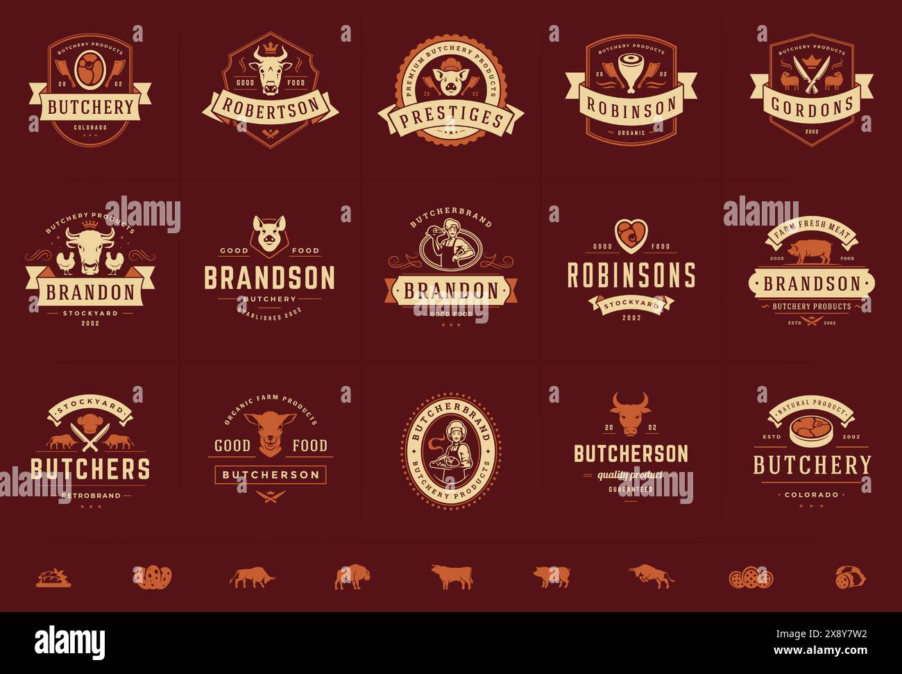 Good Emlems Farm house logos hi-res stock photography and images - Alamy