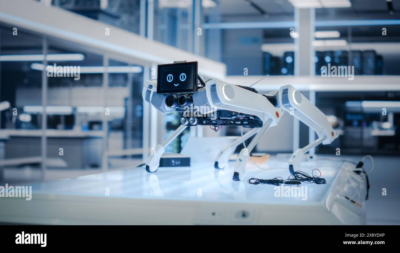 Robot walking dog hi-res stock photography and images - Alamy