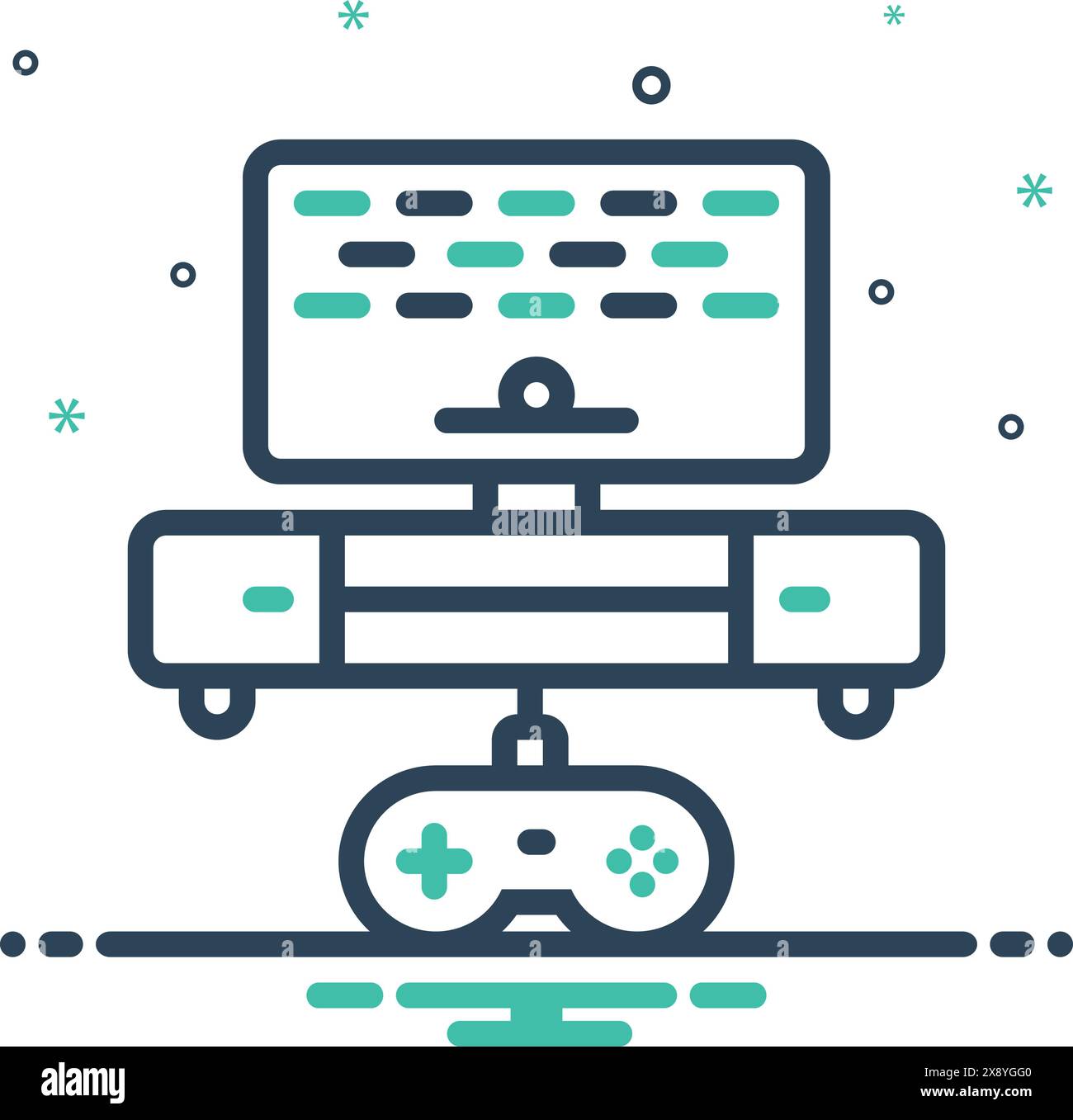 Videogame control silhouette icon game hi-res stock photography and ...