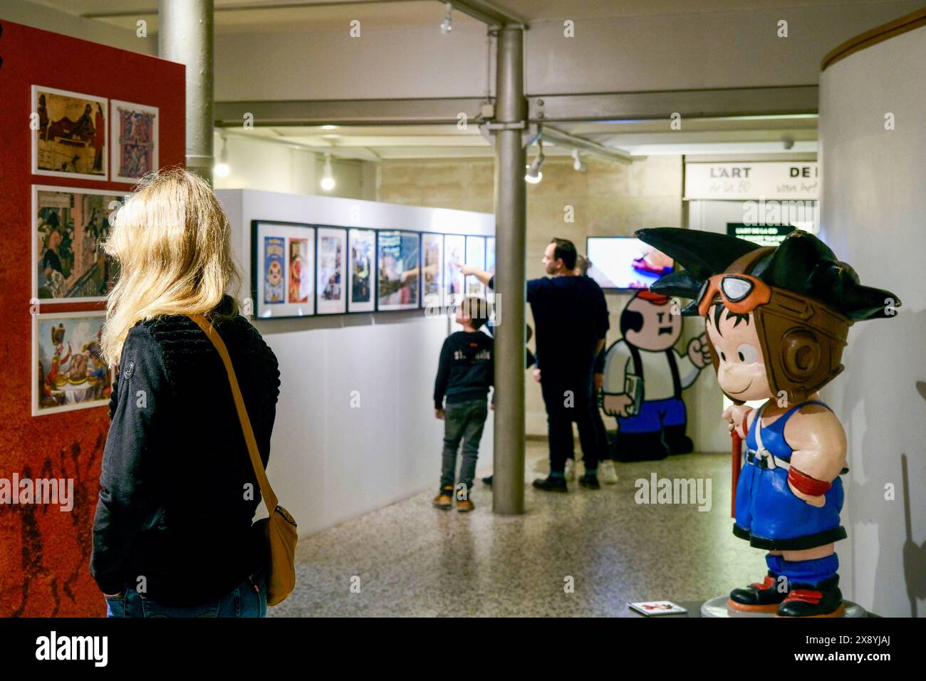 Belgium, Brussels, Belgian Comic Strip Center, or Comic Strip Museum, Dragon Ball Z, Sangoku Stock Photo