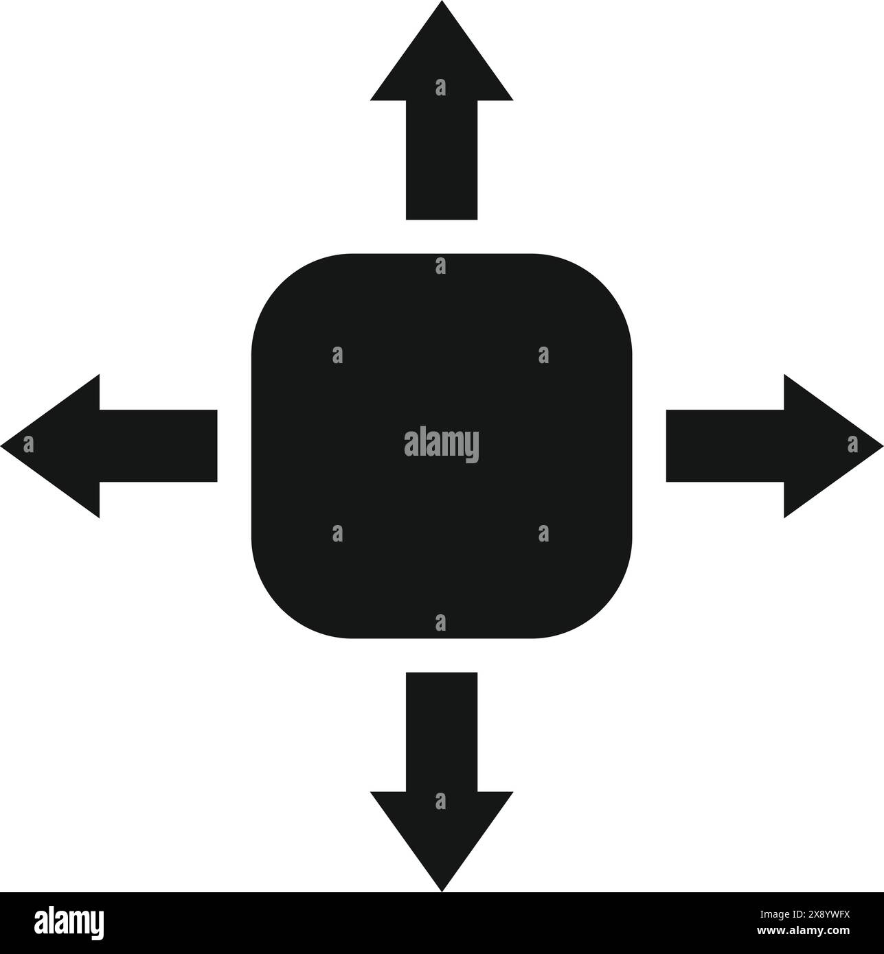 Traffic sign arrow pointing down Stock Vector Images - Alamy