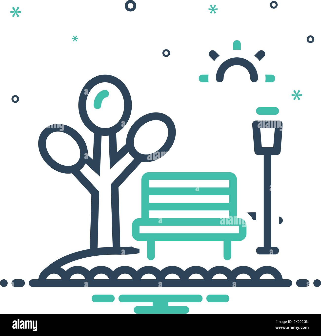 Icon for park,garden Stock Vector