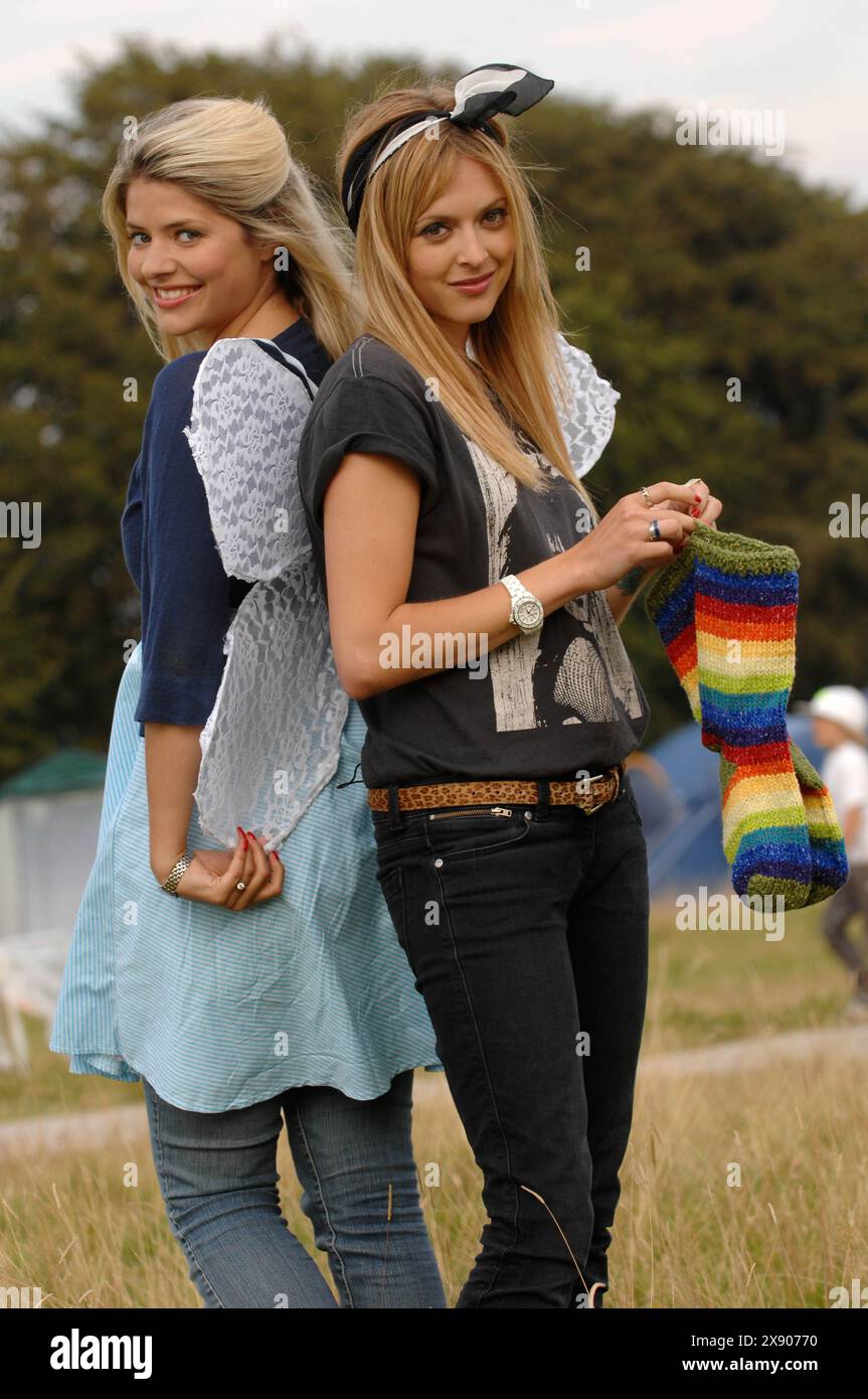 TV Presenters Fearne Cotton And Holly Willoughby Sporting Multi tv-presenters-fearne-cotton-and-holly-willoughby-sporting-multi