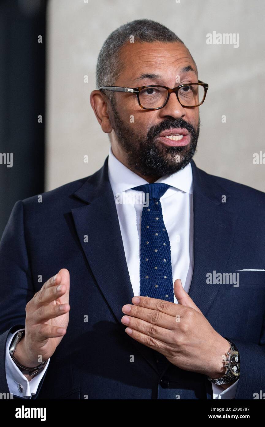 Secretary Appearances UNITED KINGDOM, London, 26th May 2024 Home Secretary James Cleverly ...