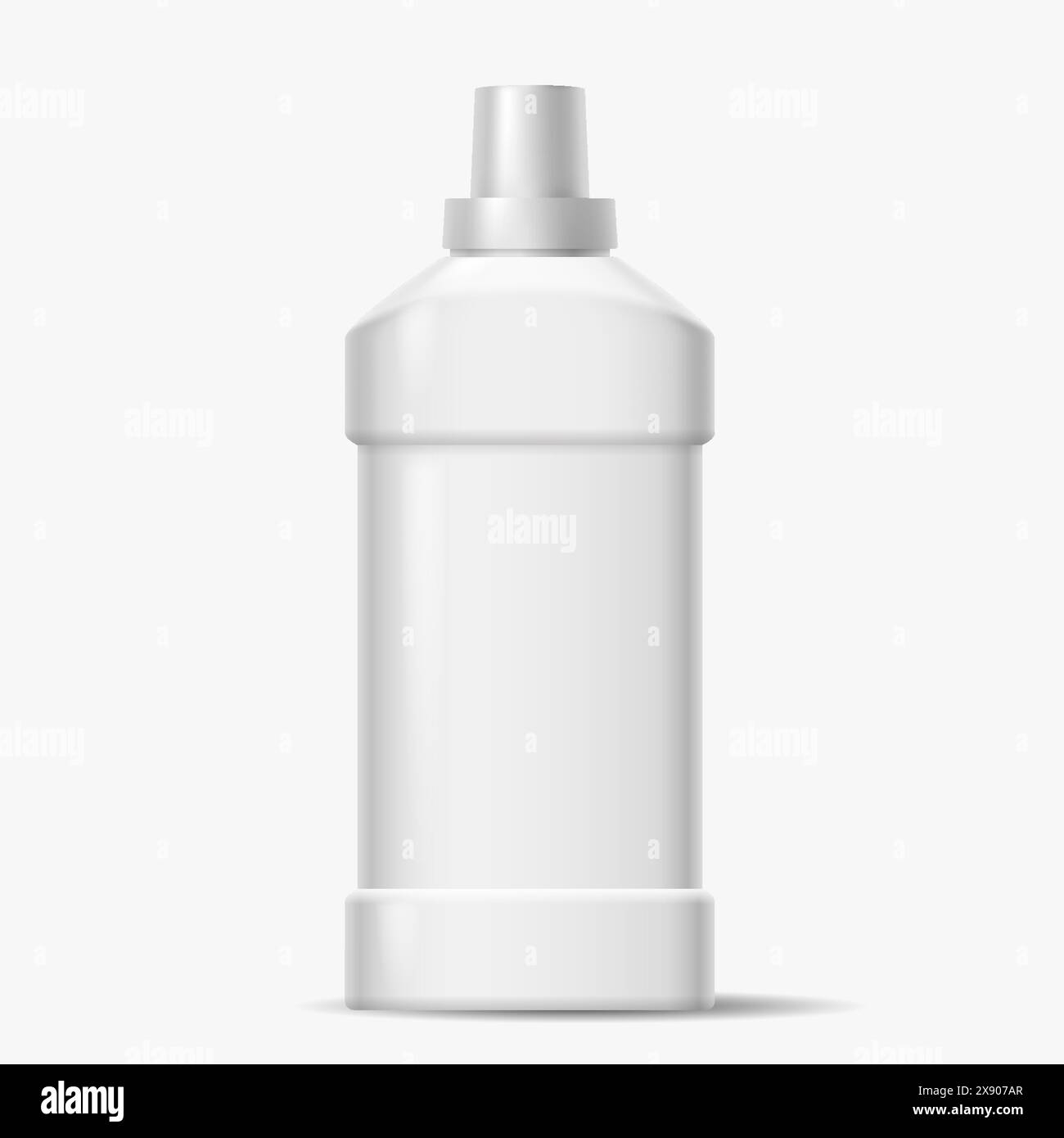 Blank bottle of detergent with cap realistic vector illustration ...