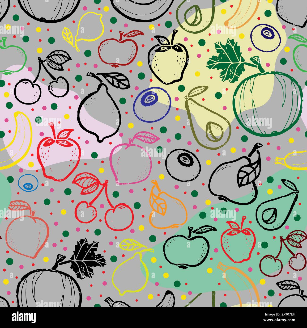 Vector seamless overlapping pattern Stock Vector Image & Art - Alamy