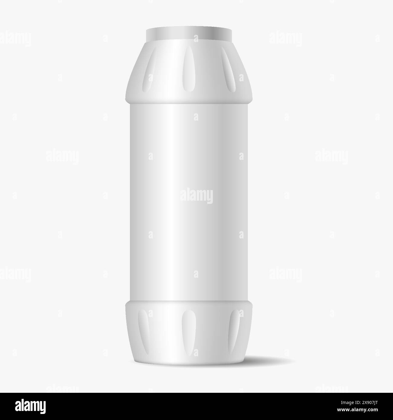Detergent powder blank bottle realistic vector illustration. Home ...