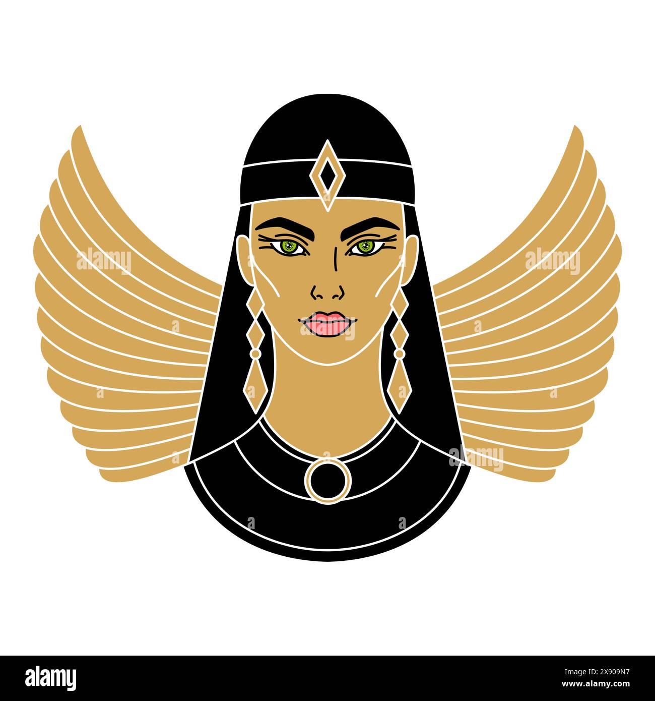 Isis the goddess of ancient Egypt Stock Vector Image & Art - Alamy