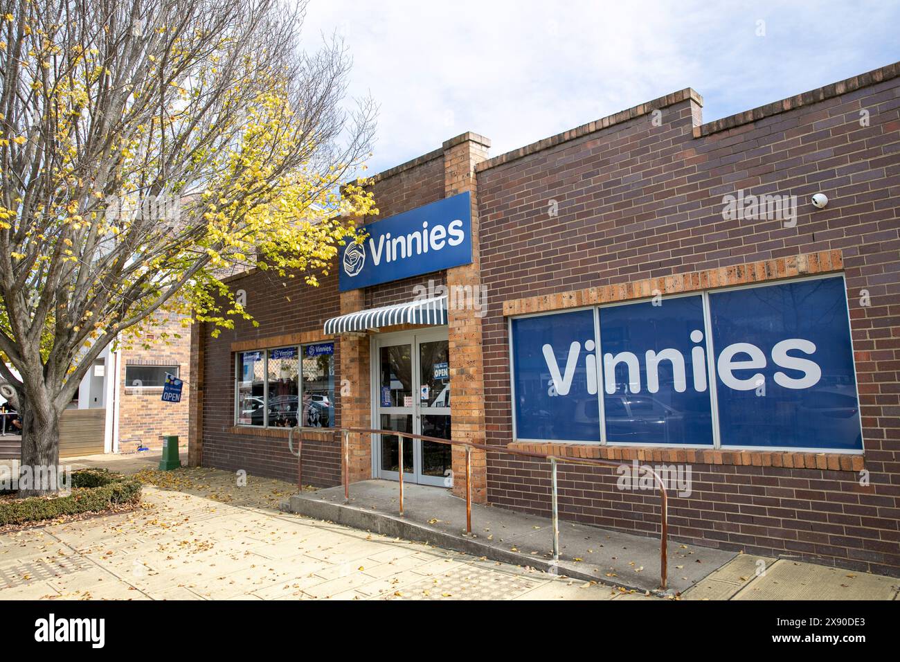 Vinnies charitable shop in Walcha Australia, The St Vincents de Paul Society was founded in the 19th century to help people in the community,donation Stock Photo