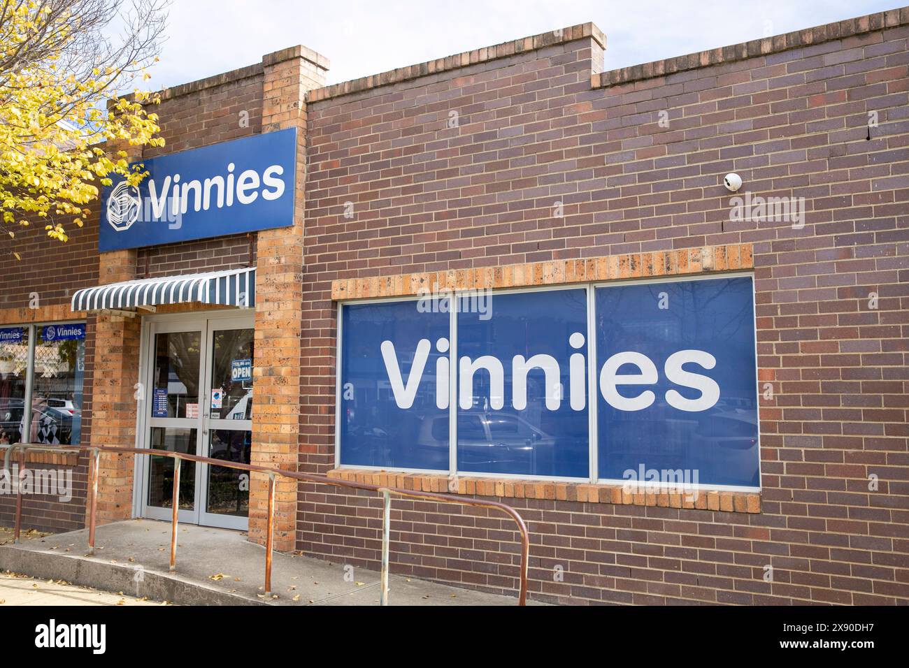 Vinnies charitable shop in Walcha Australia, The St Vincents de Paul Society was founded in the 19th century to help people in the community,donation Stock Photo