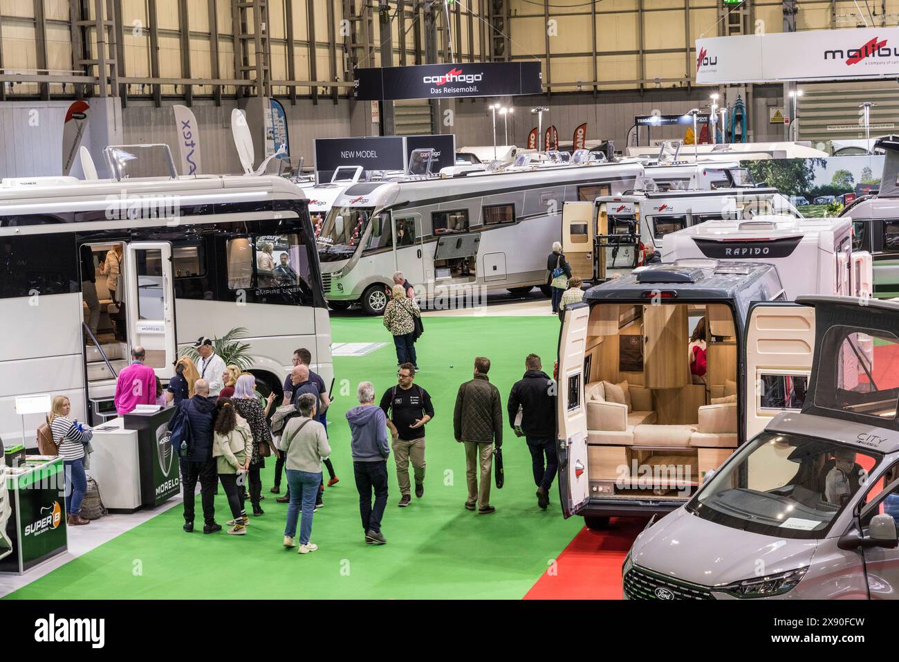Camping and campervan motorhome show at the NEC, Birmingham, England, UK Stock Photo Alamy