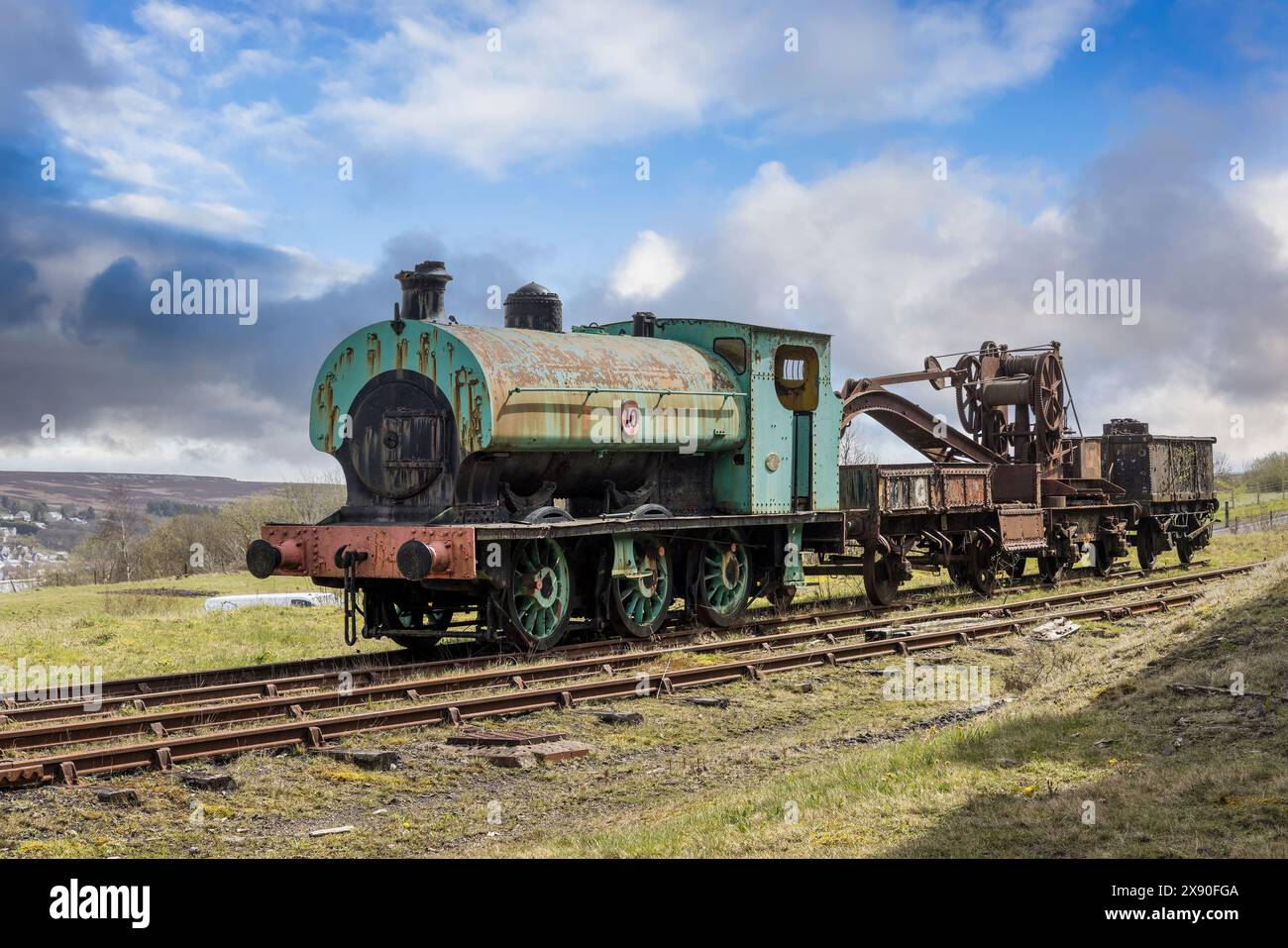 Steam engine, Big Pit museum, Blaenavon, Wales, UK Stock Photo