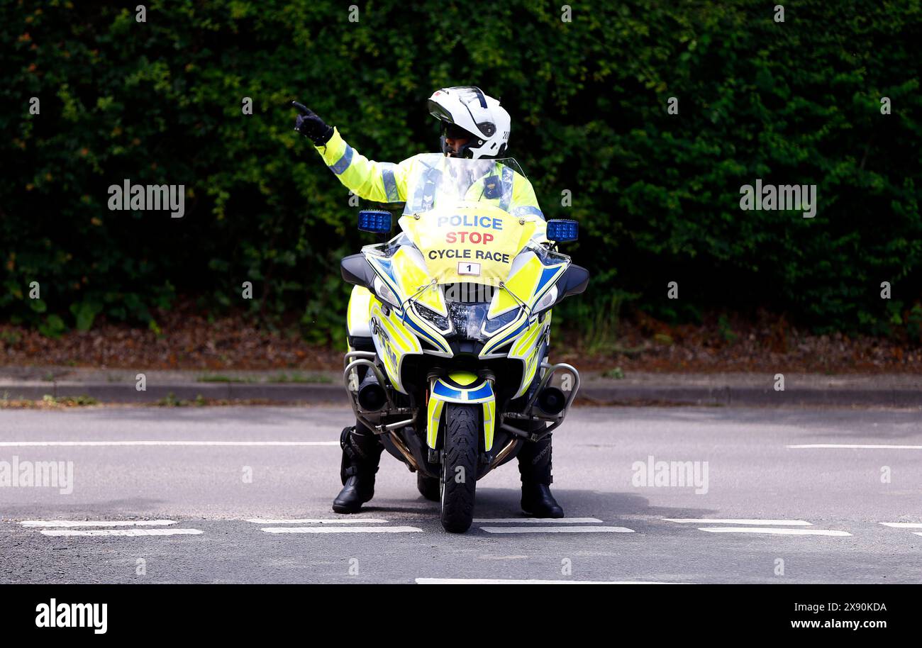 Police motorcyle. Stock Photo