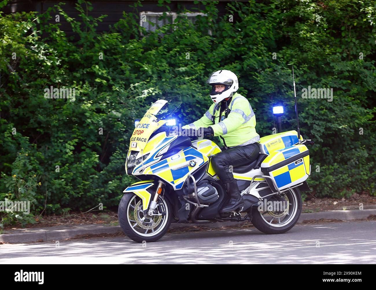 Police motorcyle. Stock Photo