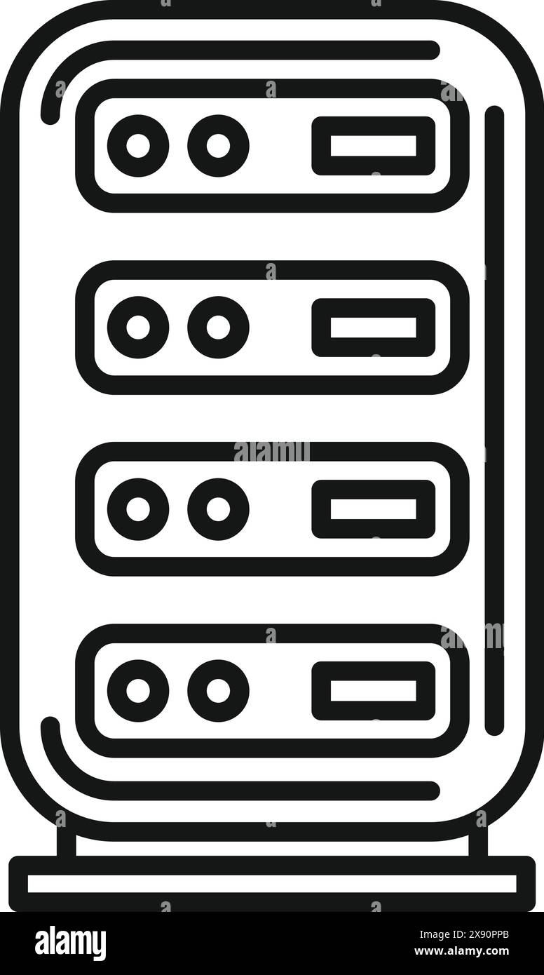Processing data center server room Cut Out Stock Images & Pictures - Alamy