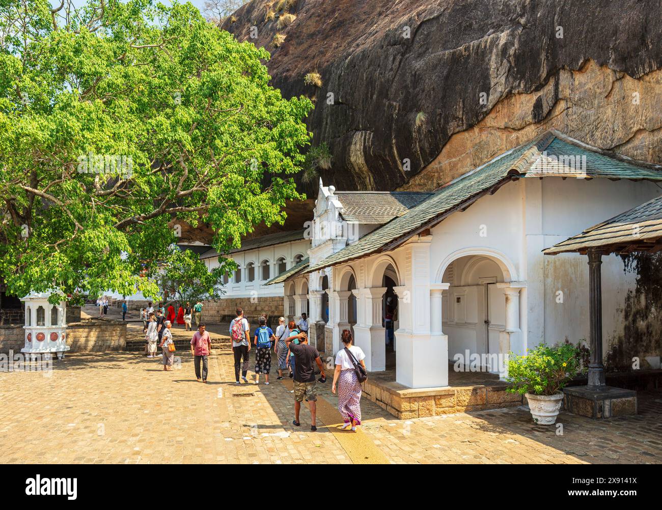 Dambulla cave temple, Sri Lanka. Stock Photo