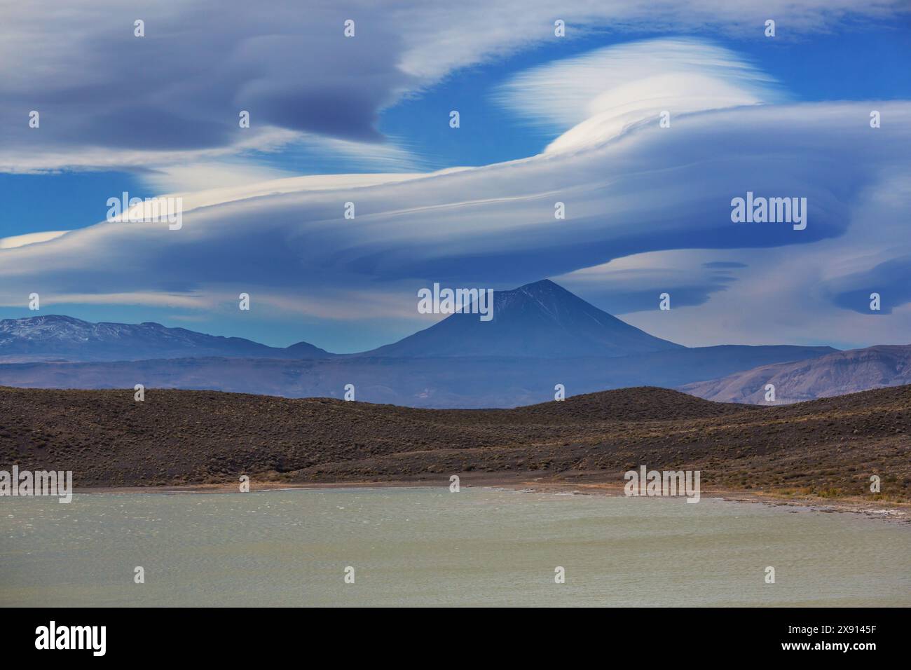 Volcanoes landscape in Central Argentina, South America Stock Photo - Alamy