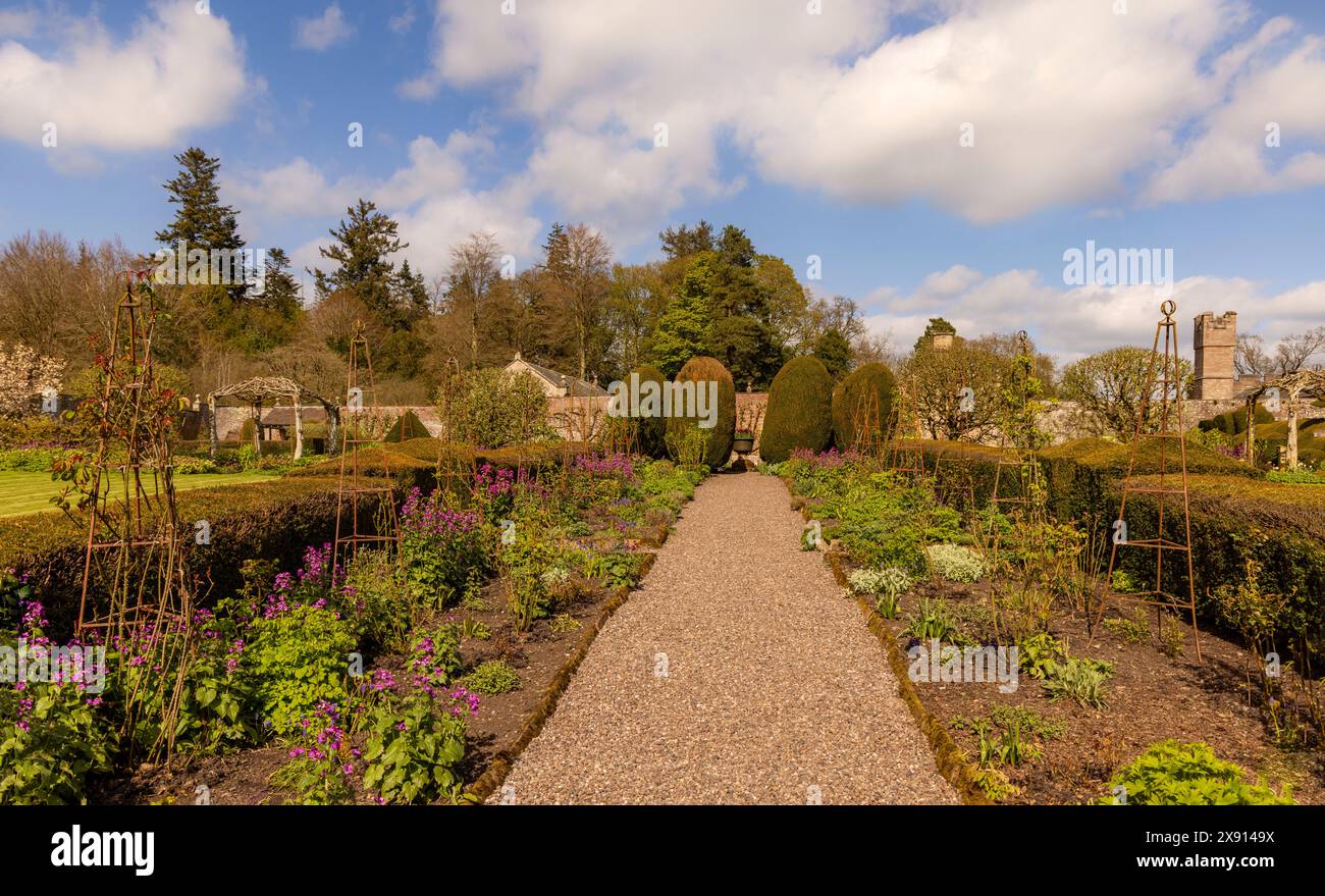 The walled garden of Hutton-in-the-Forest, originally a medieval ...