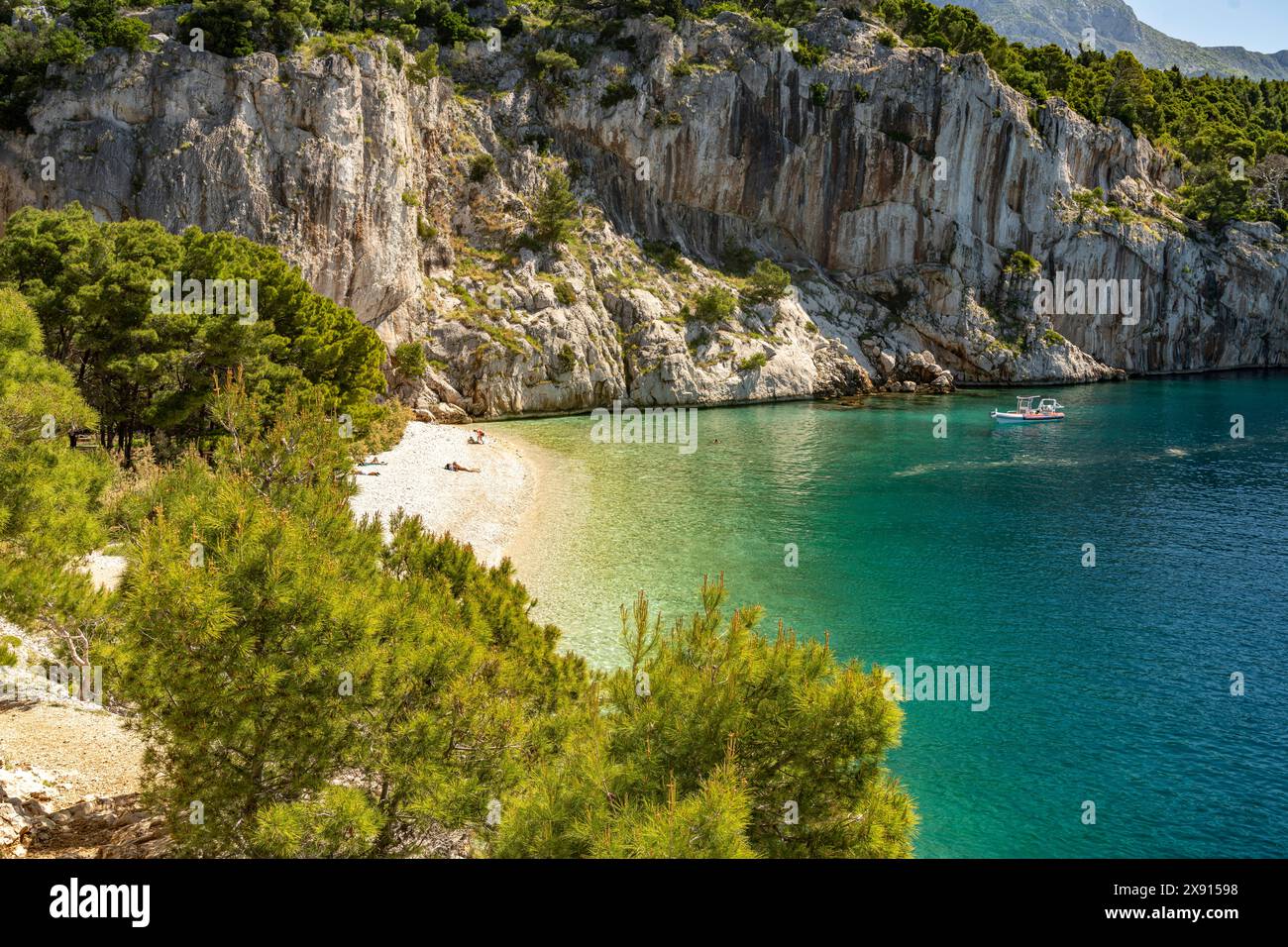 Nugal Beach Der Strand Nugal bei Makarska, Kroatien, Europa Nugal Beach ...