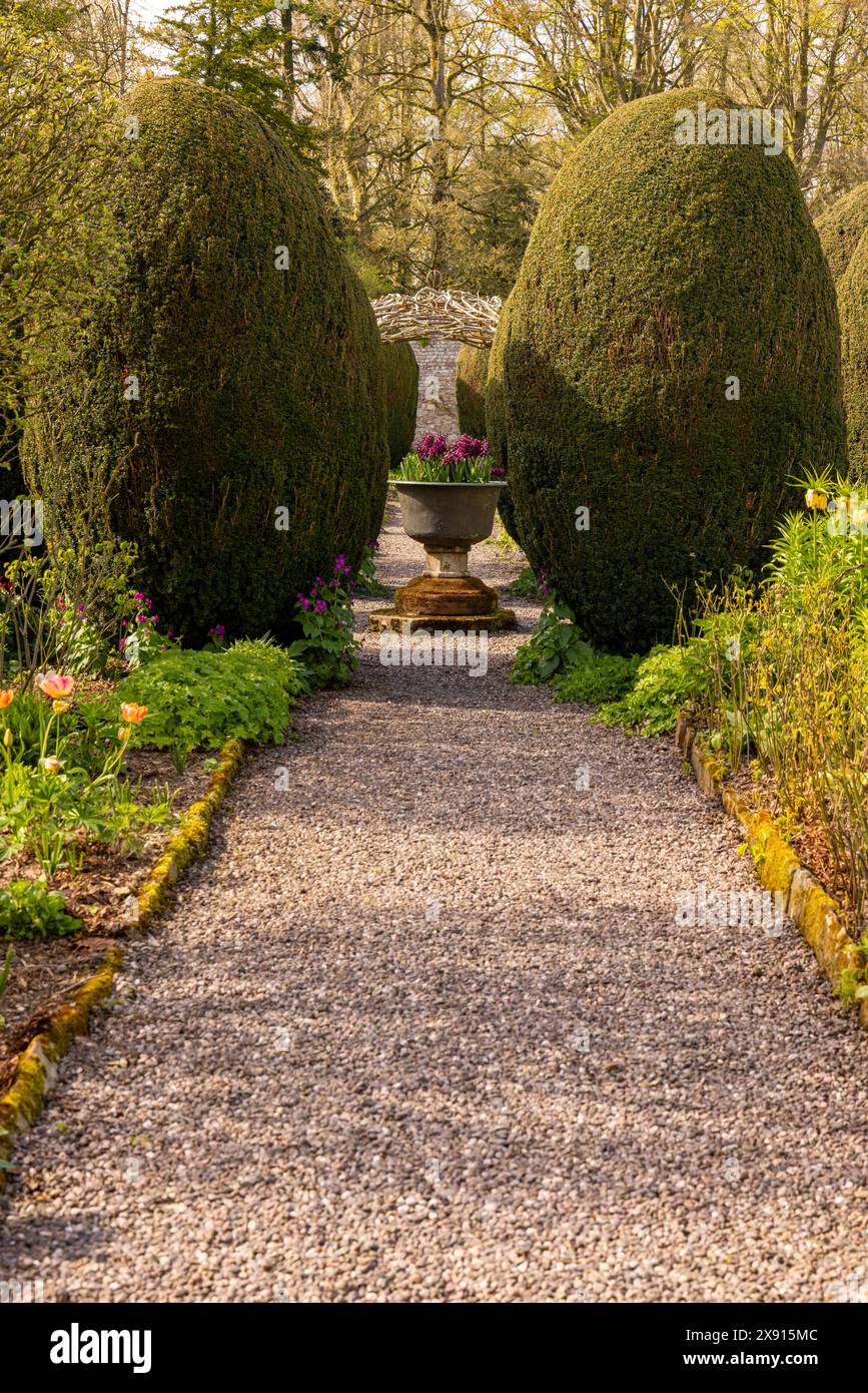 The walled garden of HuttonintheForest, originally a medieval