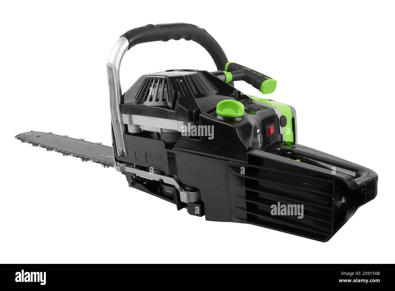 Chainsaw isolated on a white background Stock Photo