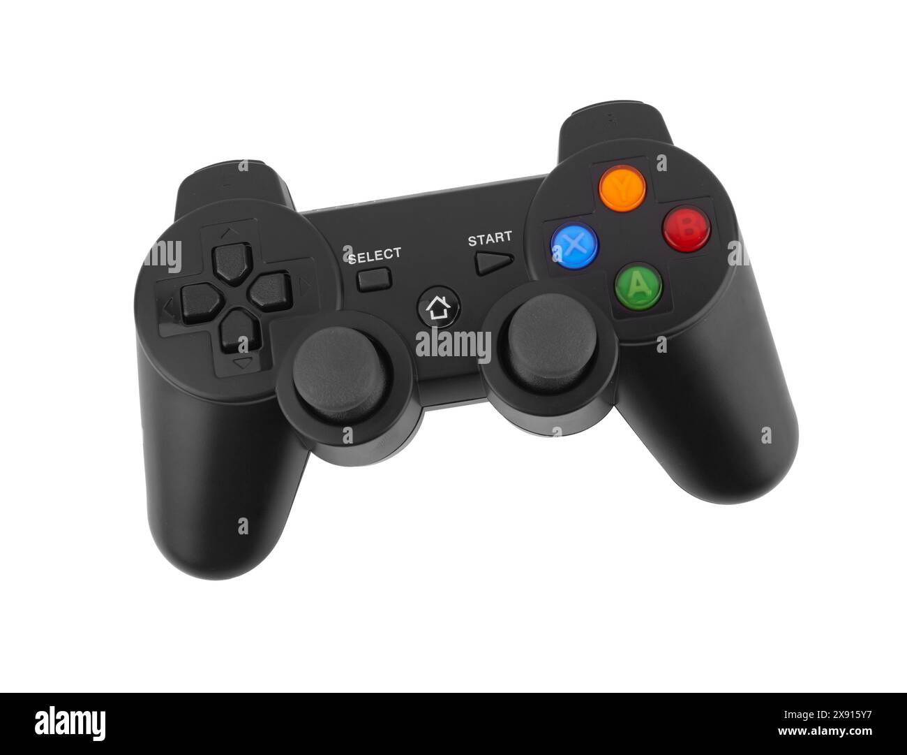 Video game controller isolated on white background Stock Photo - Alamy