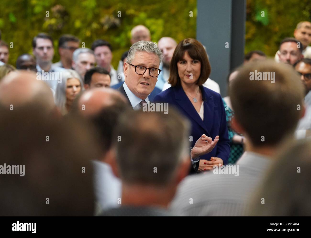 Labour Party leader Sir Keir Starmer and shadow chancellor Rachel ...