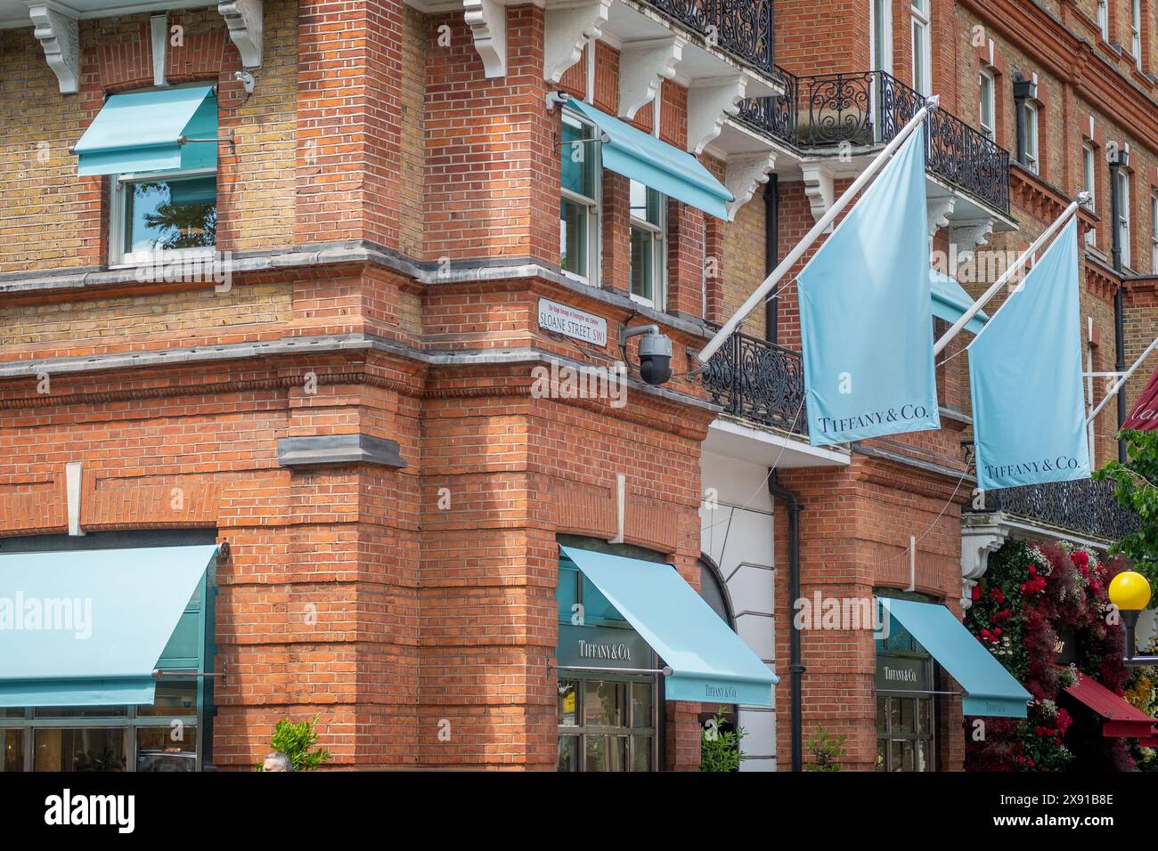 LONDON MAY 23, 2024 Tiffany & Co shop on Sloane Square