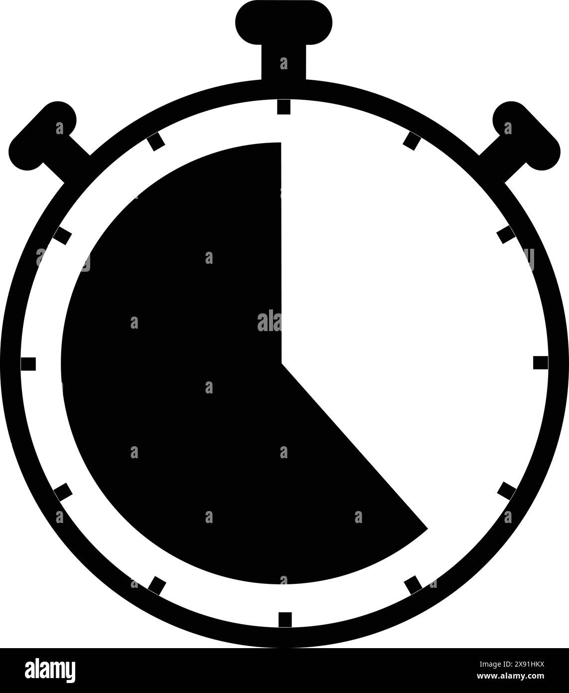Stopwatch icon, clock icon, Countdown timer symbol, Sport clock, timer symbol Stock Vector