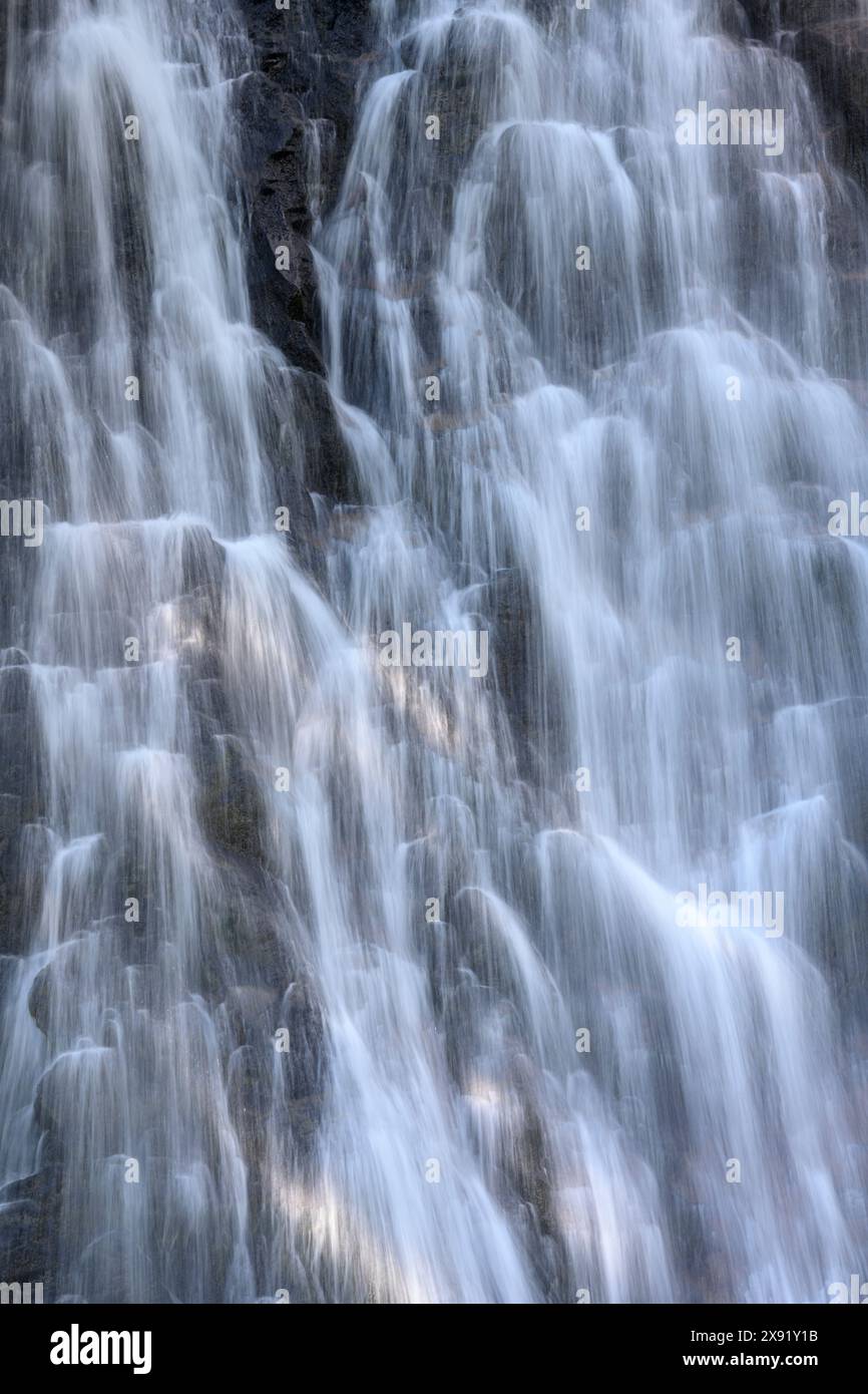 Narada Falls in Mount Rainier National Park, Washington. Stock Photo