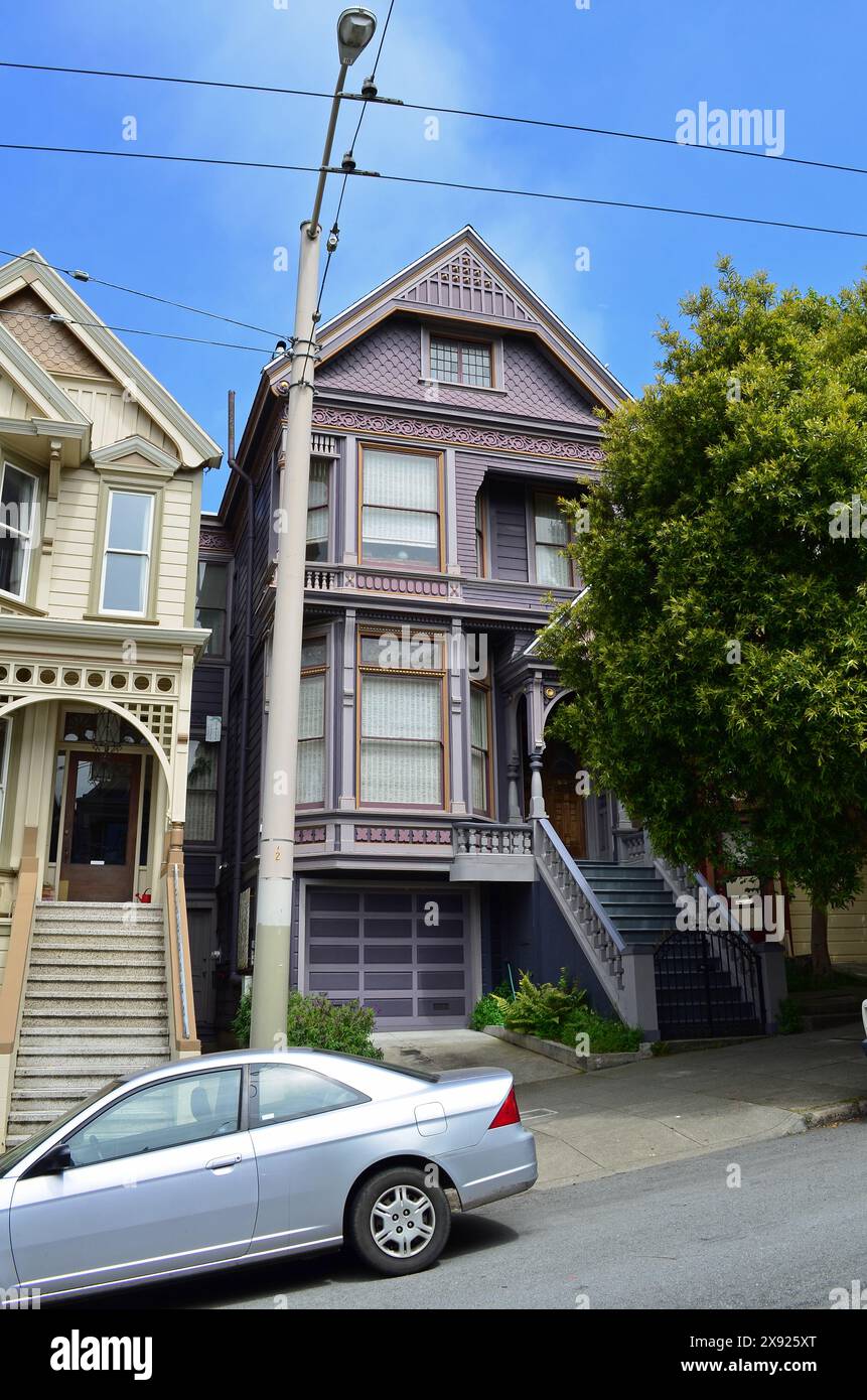 Grateful Dead's House between 1966 and 1968, 710 Ashbury, San Francisco, California, USA Stock Photo