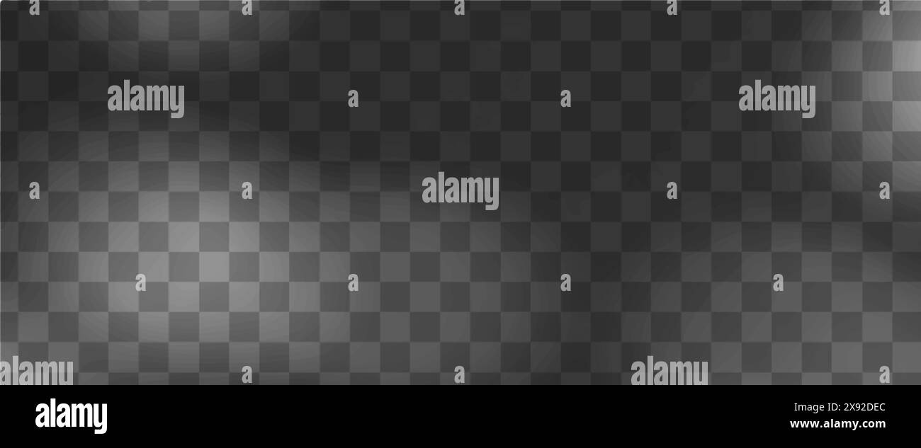 Abstract shadow overlay from foliage on a transparent background. Stock Vector