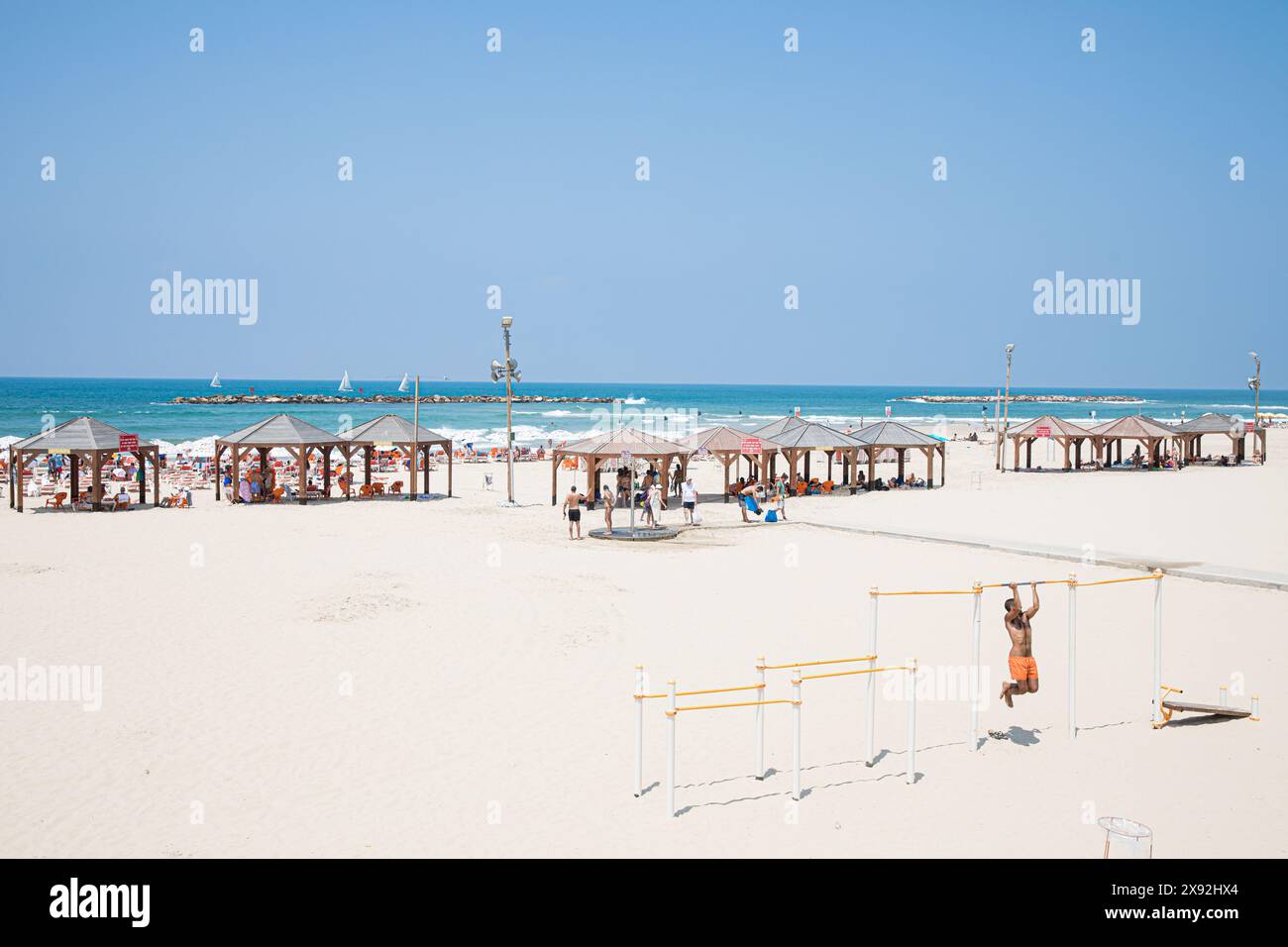 Seafront, Tel Aviv, Israel Stock Photo