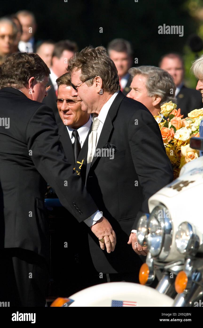 LOS ANGELES C The life of 'Charlie's Angels' star Farrah Fawcett is being celebrated at a private funeral in the Cathedral of Our Lady of the Angels i Stock Photo