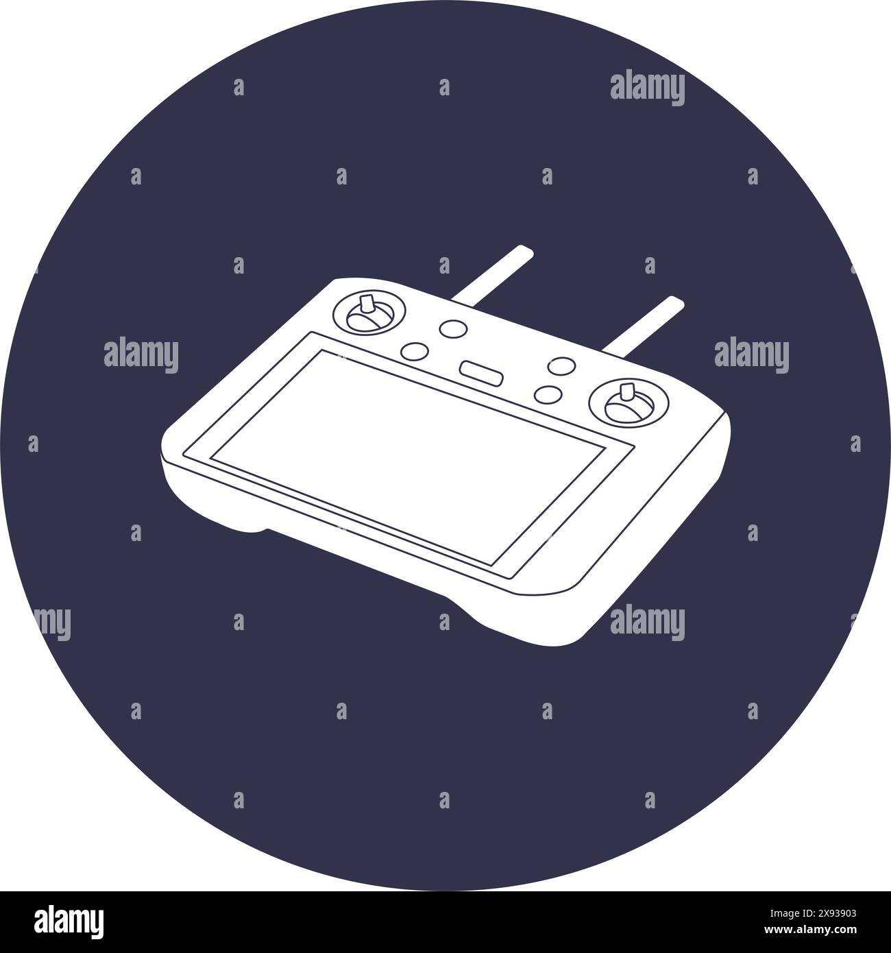 Remote control drone icon vector design template Stock Vector