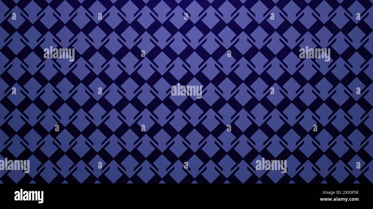 seamless geometric pattern dark blue and black background square shape for abstract illustration wallpaper, fabric, textile, book cover, wrapping Stock Vector