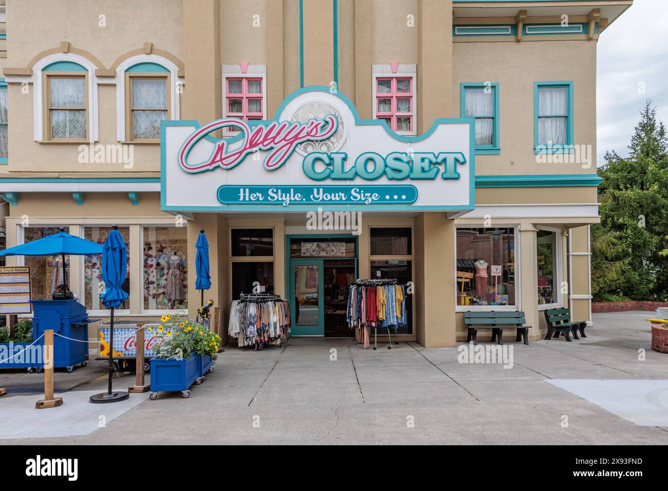 Dolly's Closet clothing store at the Dollywood amusement park in Pigeon